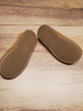 Chaussures mixte type mocassins en cuir  - Pointure 4.5
