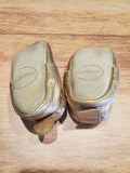 Chaussures fille souples type mocassins en cuir - 06/12 mois