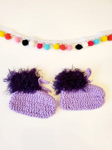 Chaussons bébé en tricot - confectionnés à la main - 12/18 mois - NEUFS